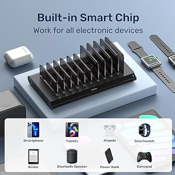 Amazon | Unitek 2024 USB PD充電ステーション 10ポート QC3.0*2